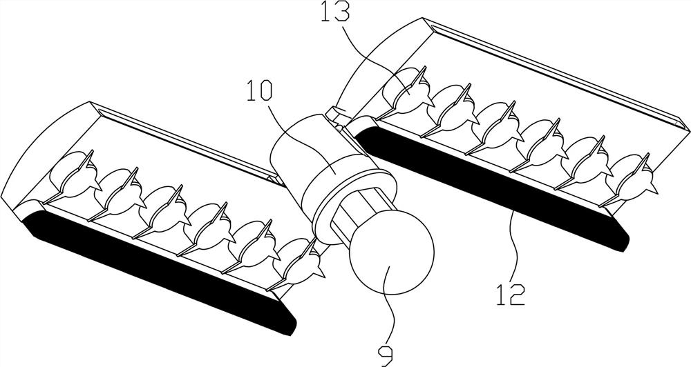 Cleaning device and cleaning method for lifting fins of marine scientific research ship