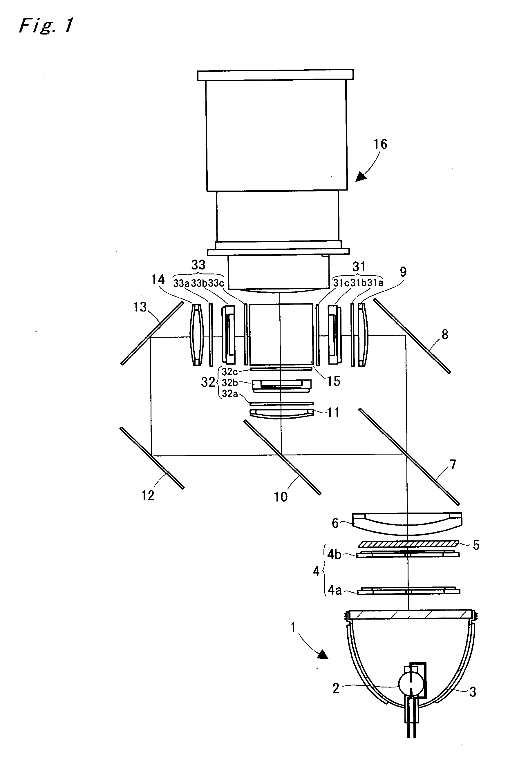 Projection type video display