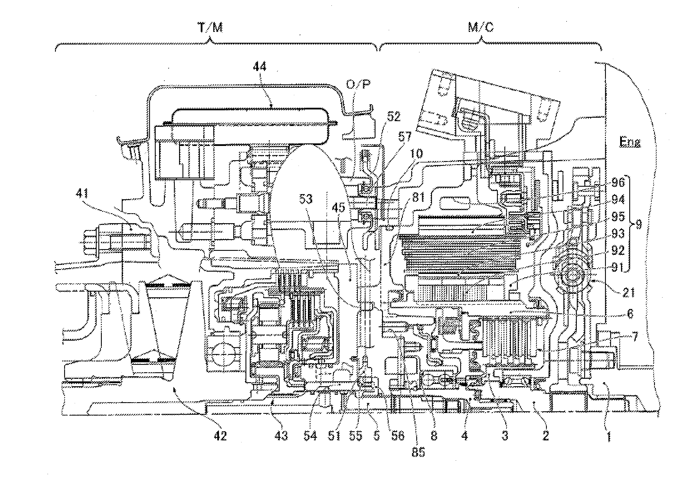 Driving force transmission device