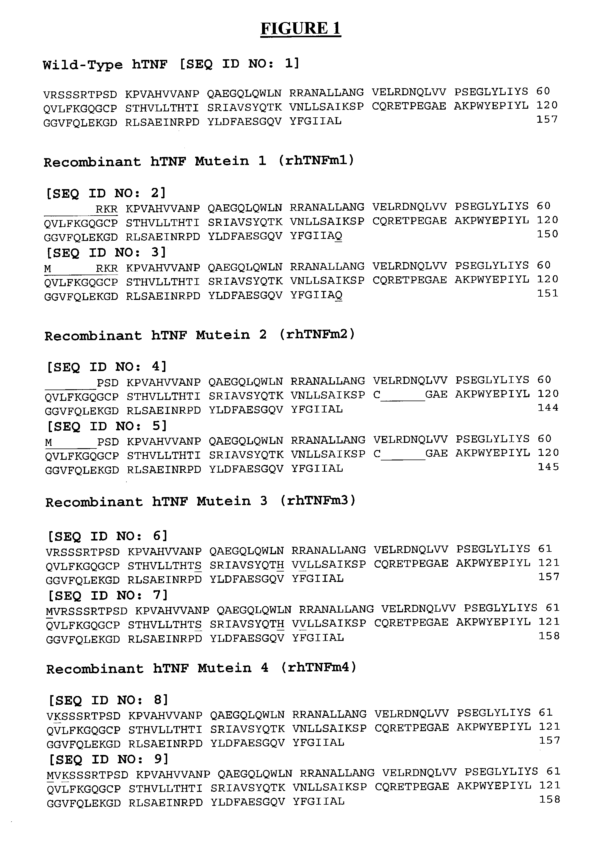 Therapeutic use of tumor necrosis factor-alpha mutein