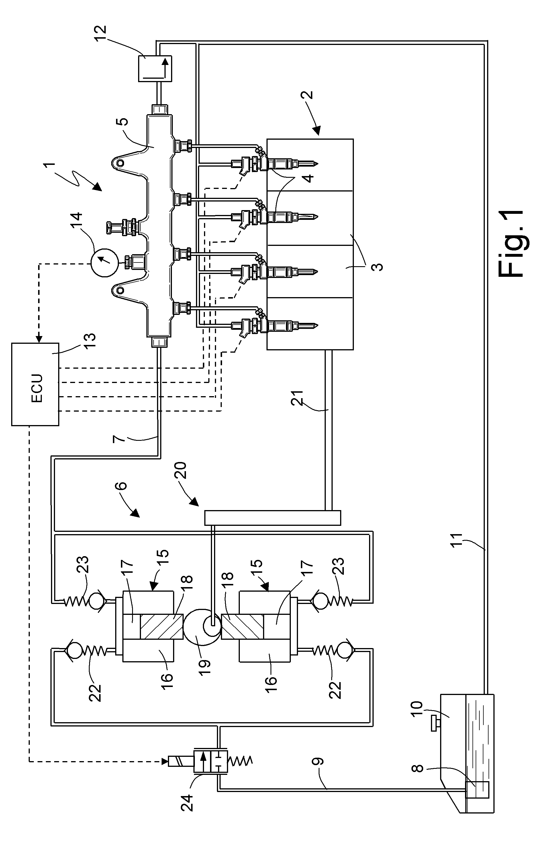 Control method for a direct injection system of the common-rail type provided with a shut-off valve for controlling the flow rate of a high-pressure fuel pump