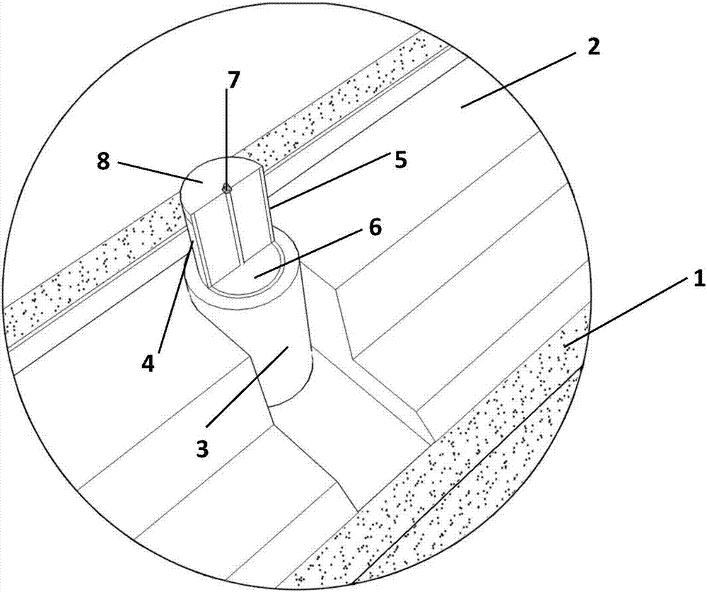 Fabricated L-shaped heat preservation wall body with lead pipe-coarse sand energy-dissipation damping keys and construction method thereof