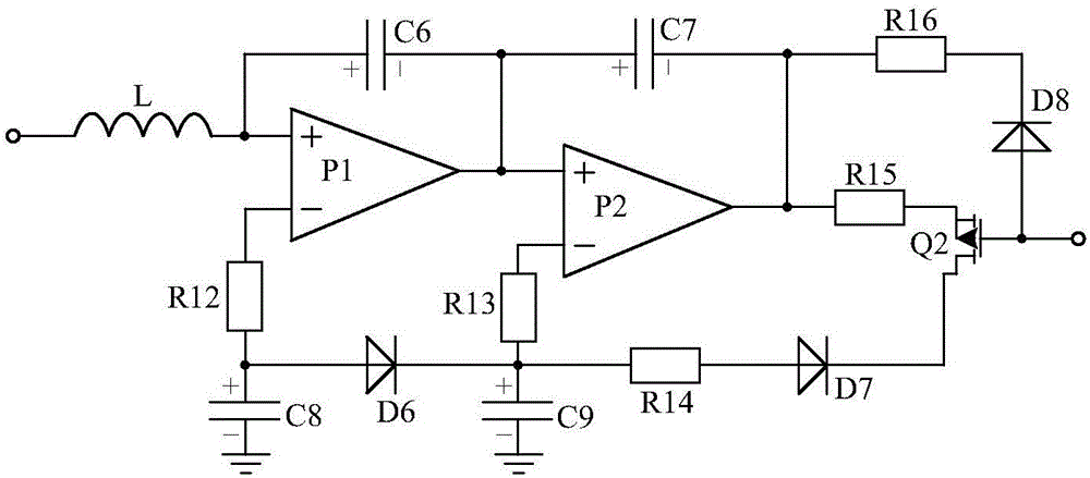 LED light modulation driving system based on filtering amplification circuit