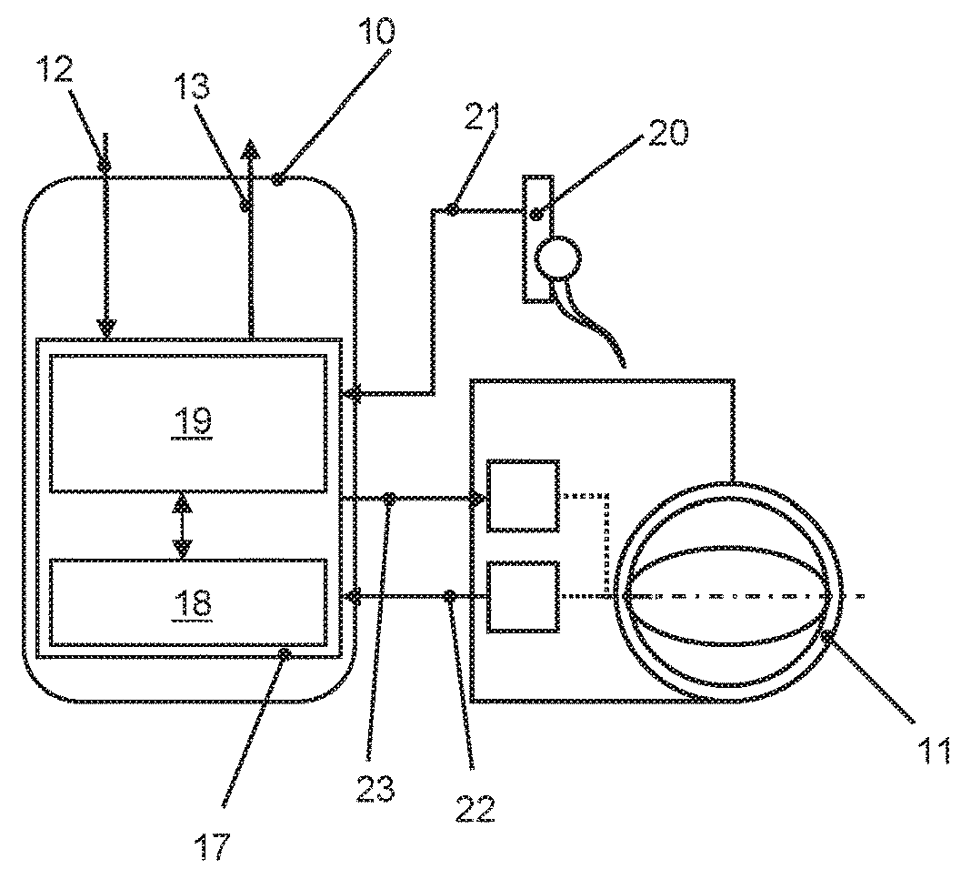 Method for determining an amount of air in a combustion chamber of an internal combustion engine, internal combustion engine and vehicle