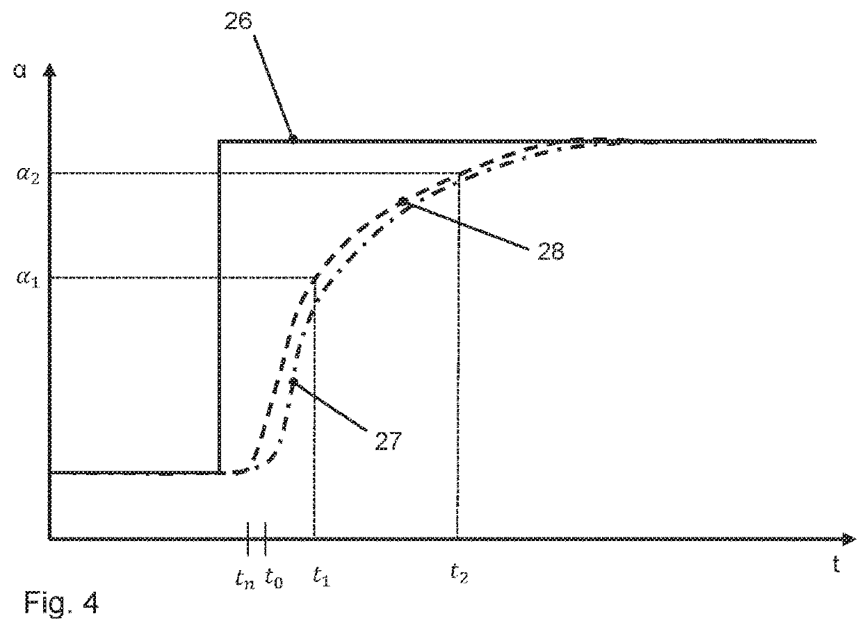 Method for determining an amount of air in a combustion chamber of an internal combustion engine, internal combustion engine and vehicle