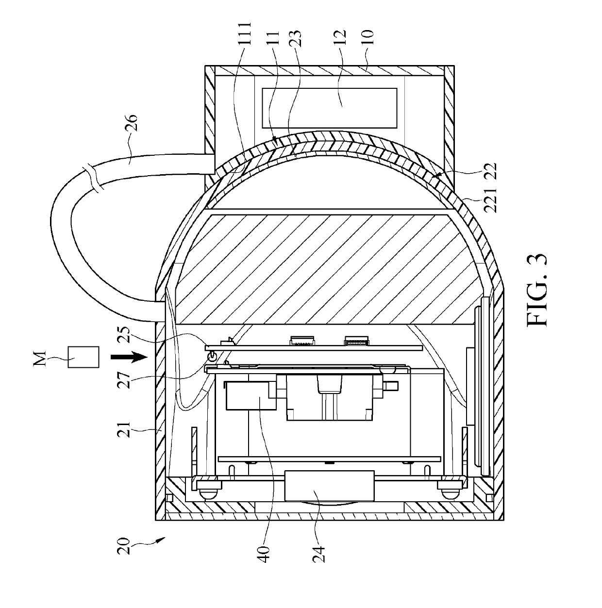 Image capturing device having power reset function