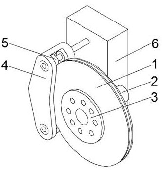 Brake device for new energy automobile