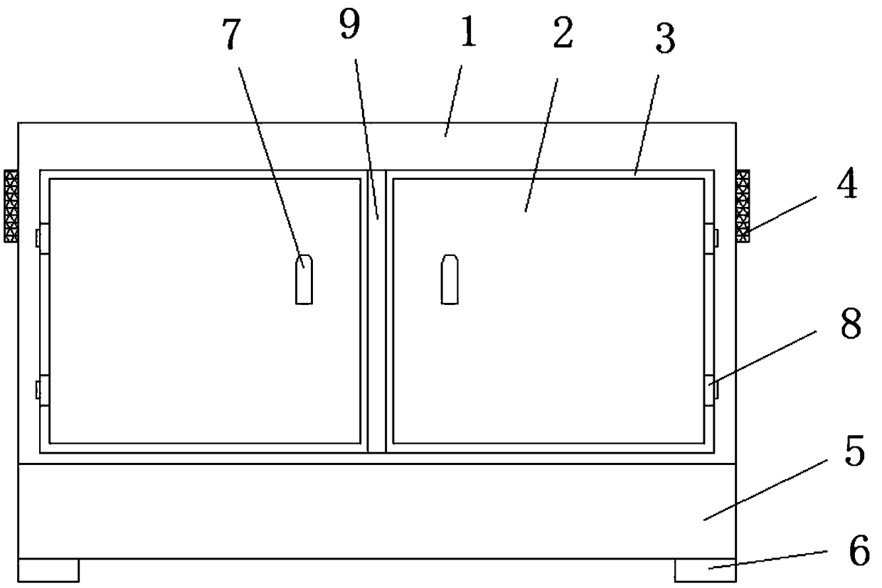 Intelligent household cabinet with moisture-proof function