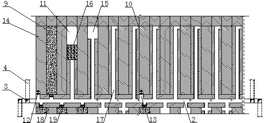 A kind of filling mining method for multi-layer gently inclined thin-medium thick ore deposit