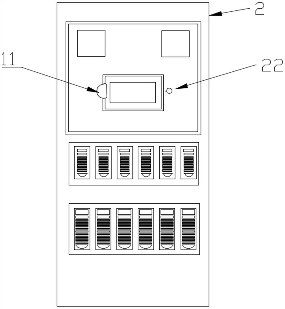 Rapid locking device and control cabinet