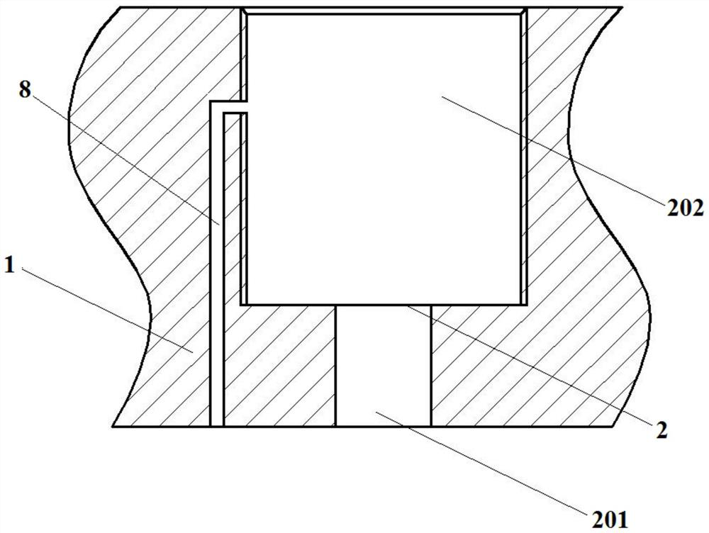 Safety valve structure resistant to high temperature