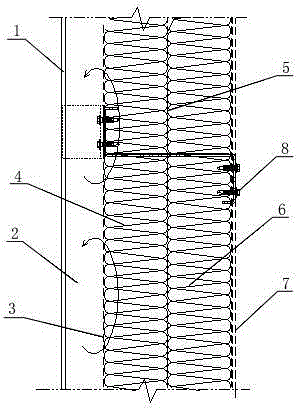 A moisture-proof and sound-absorbing enclosure structure with an air layer