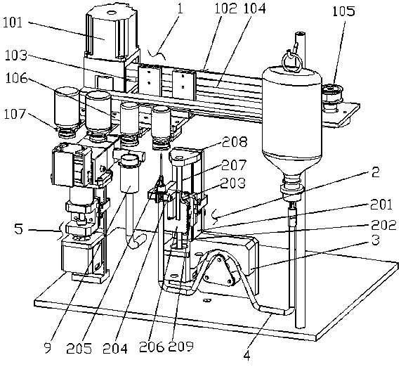 Intelligent penicillin bottle medicine dissolving machine