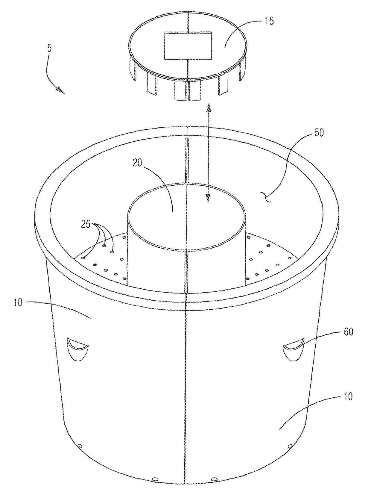 Sectional detachable flower pots