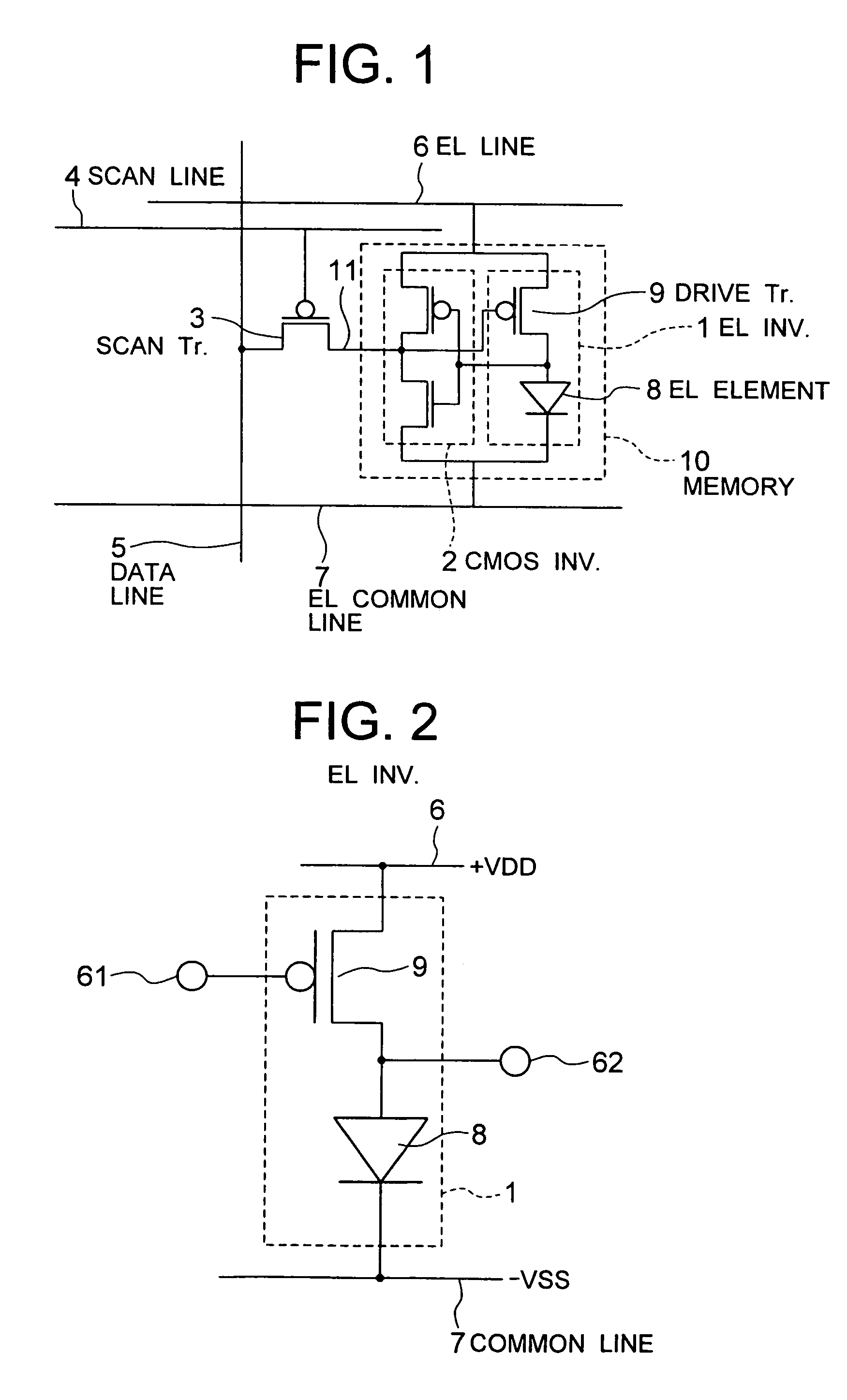 Emissive display using organic electroluminescent devices