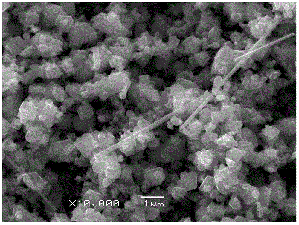 A kind of preparation method of acicular spinel type lithium manganese oxide cathode material