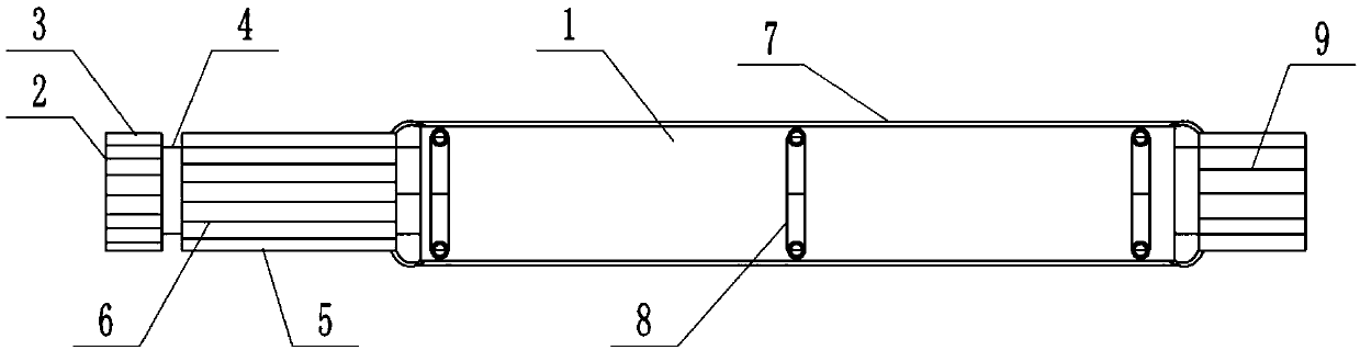 Aluminum vertical shaft and manufacturing process thereof