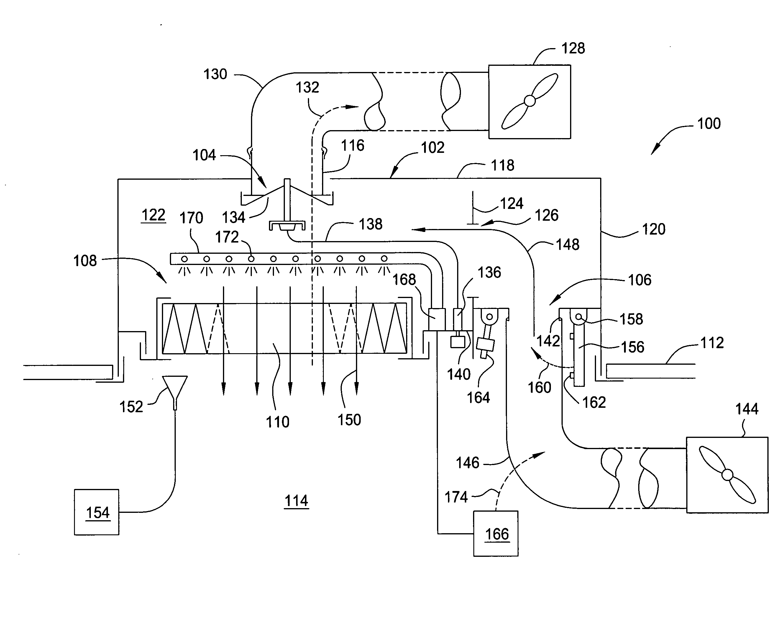 Scan testable filter housing assembly for exhaust applications