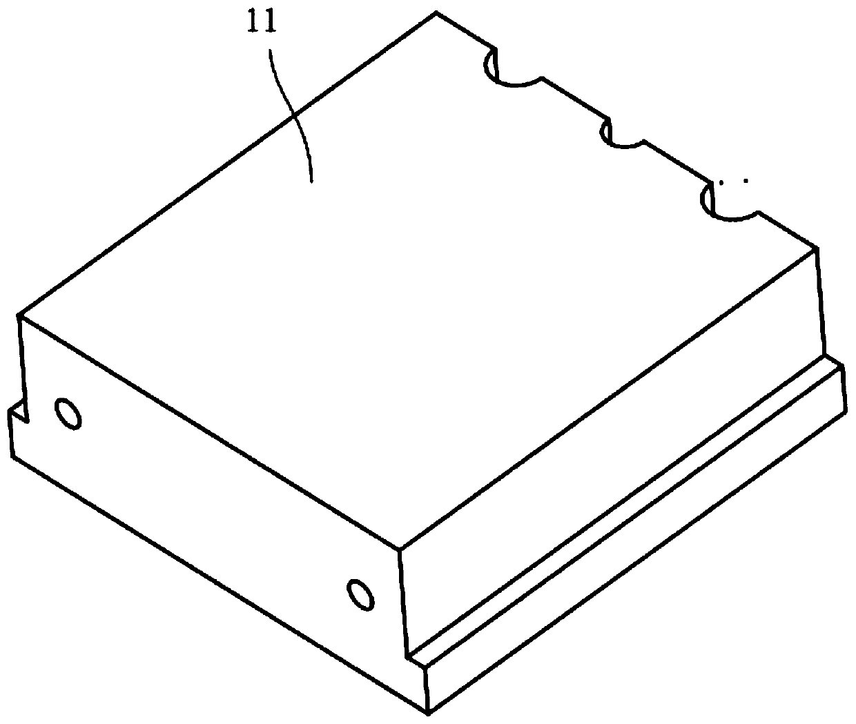 Injection molding die for die scale collection, die scale collecting system and die scale collecting method