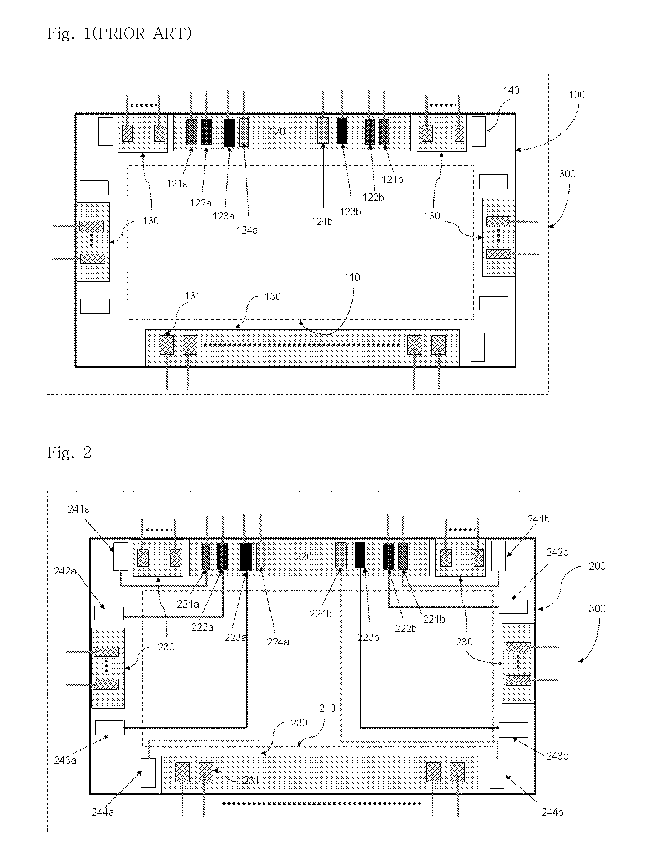 Pad layout structure of driver IC chip