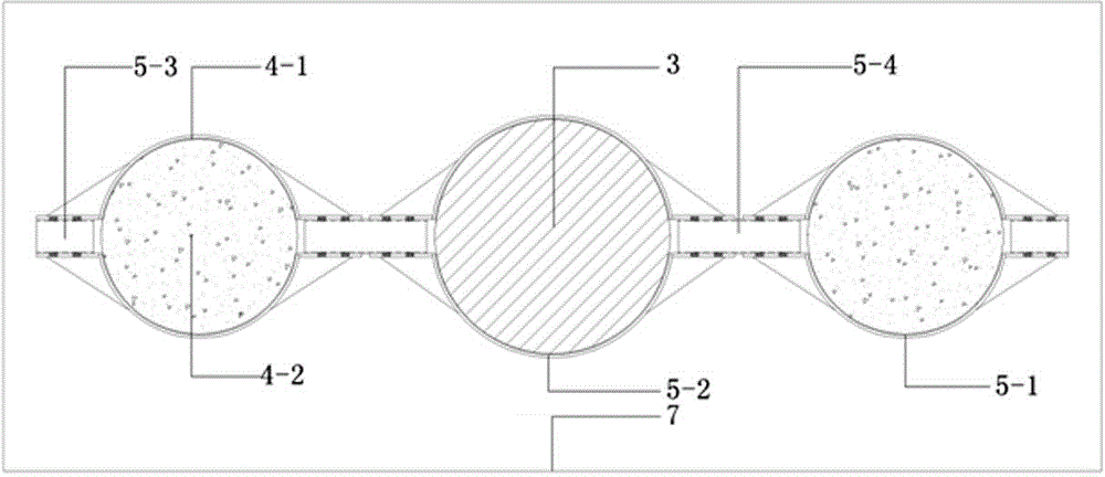 Construction device and construction method for hoop-type concrete-filled steel pipe reinforced single-column pier