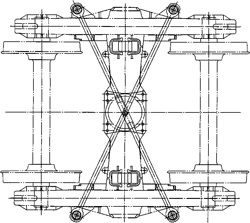 Bogie for freight car and freight car