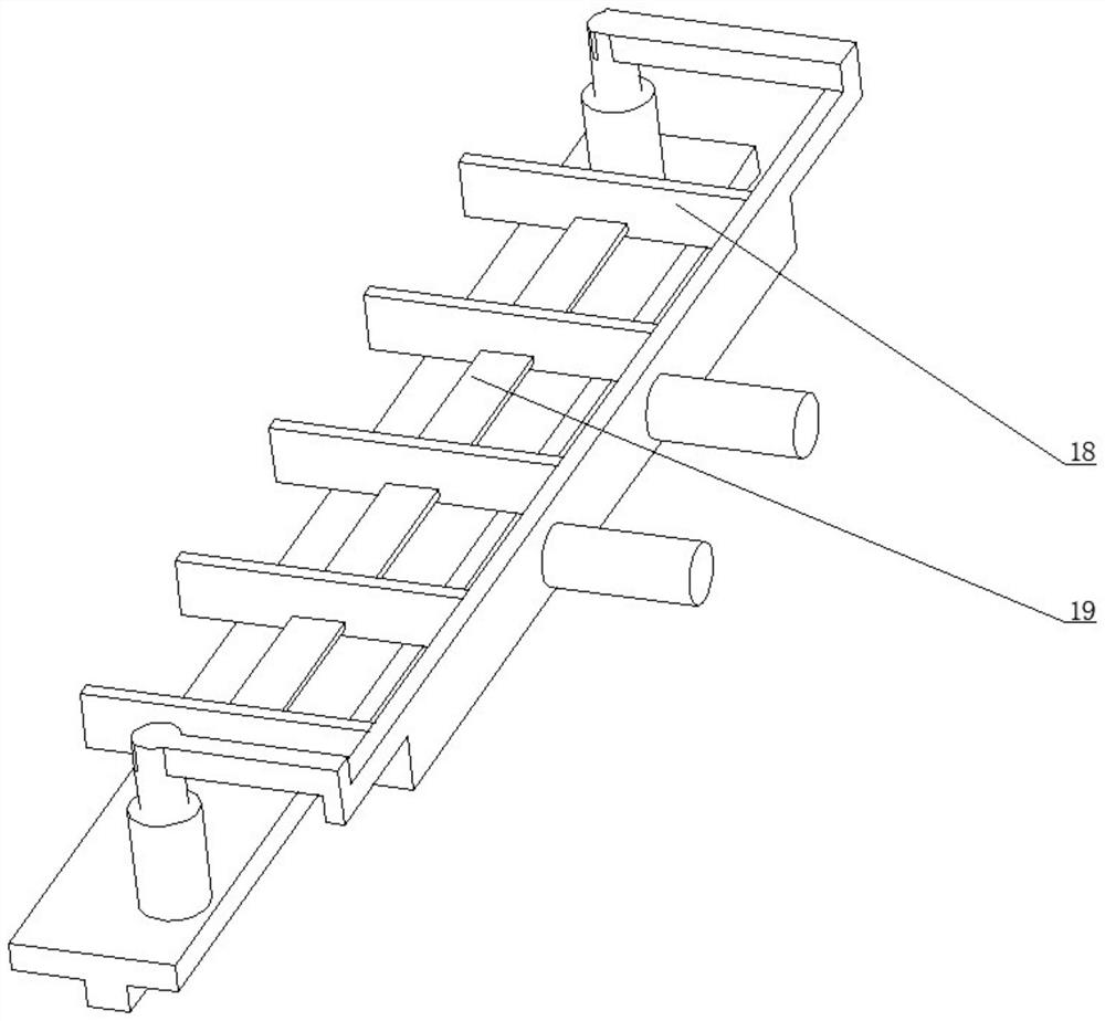 A bridge guardrail multi-angle cleaning machine