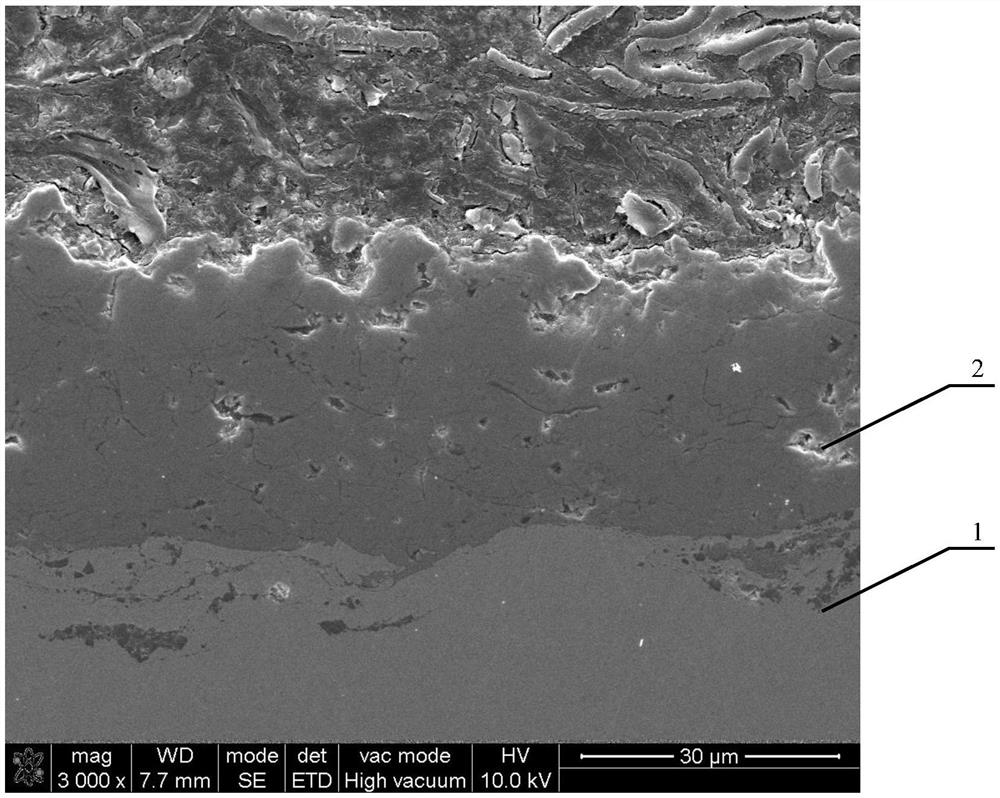 A kind of preparation method of titanium alloy anti-high temperature oxidation coating