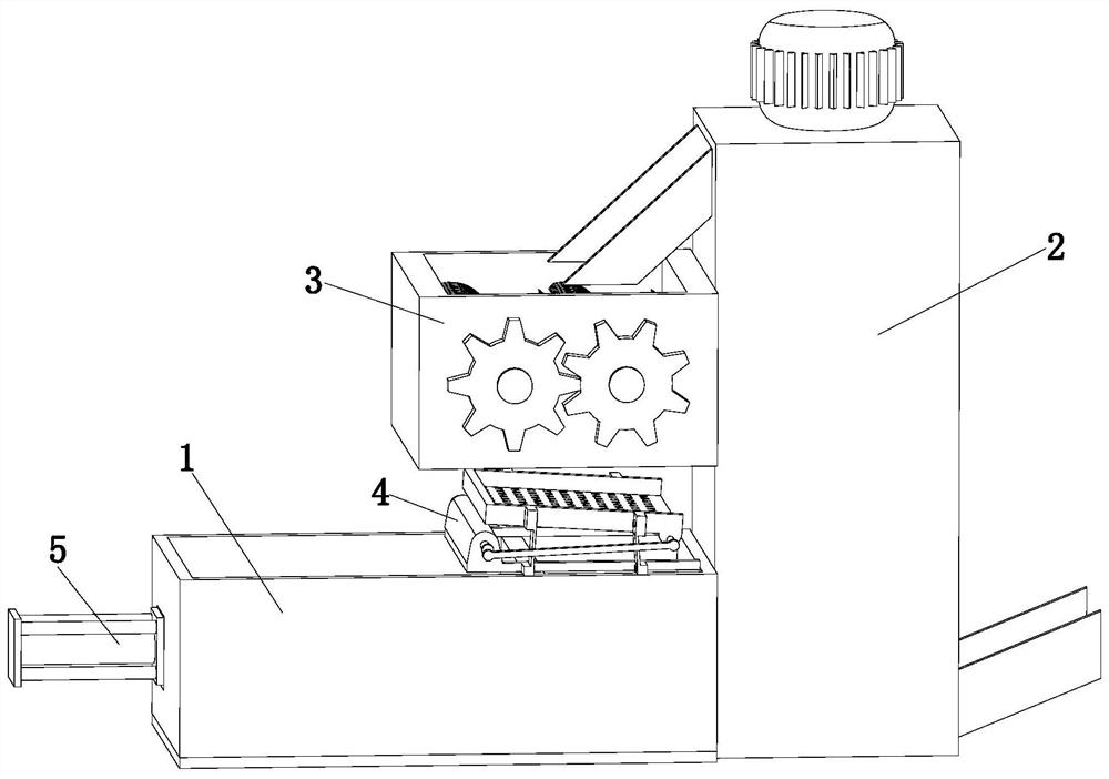 Device for treating leftover material of rubber product