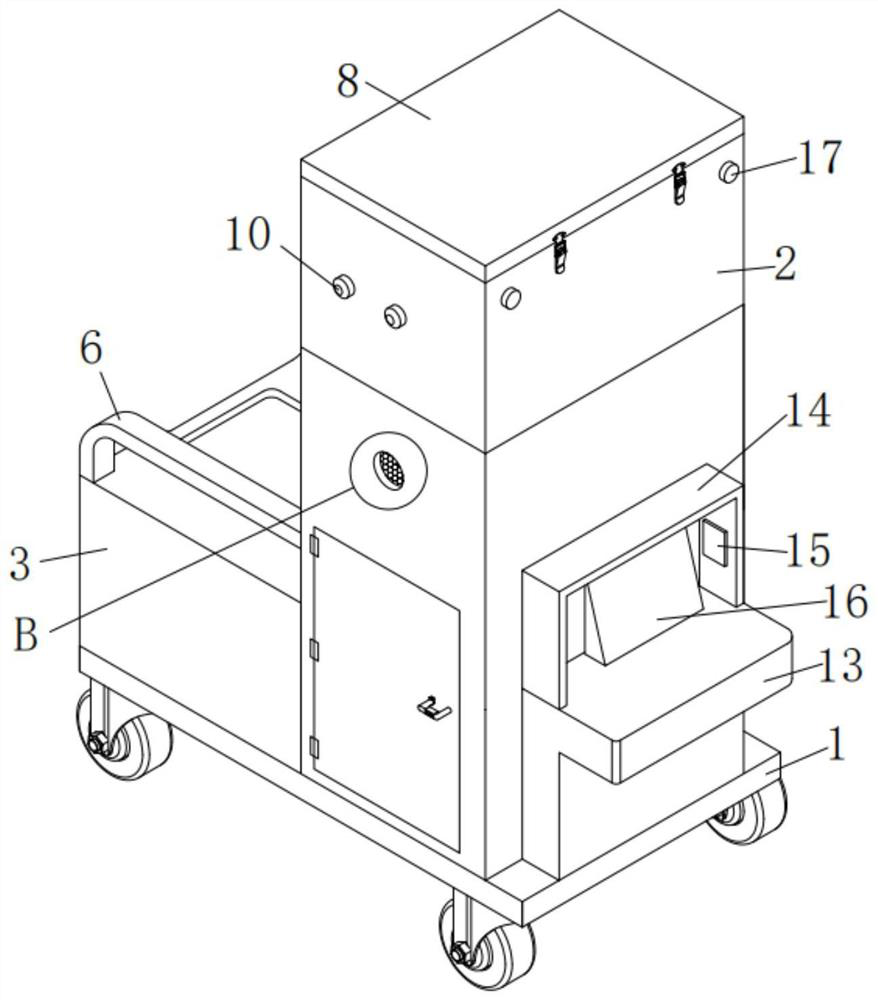 Cleaning device for anorectal nursing