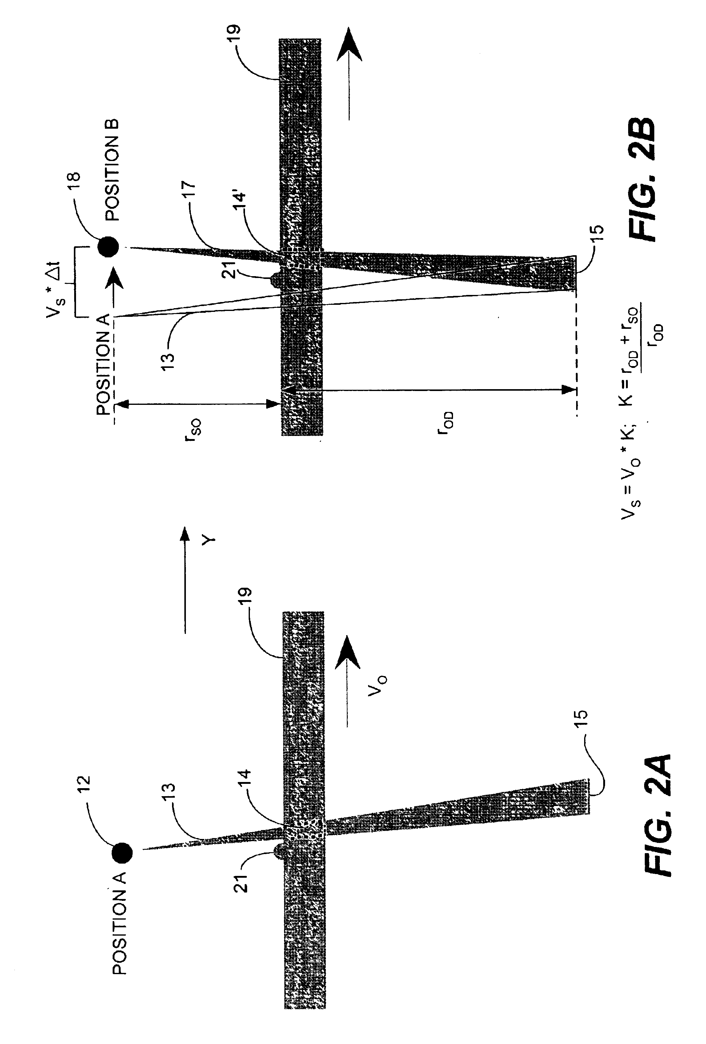 Capturing images of moving objects with a moving illumination point source