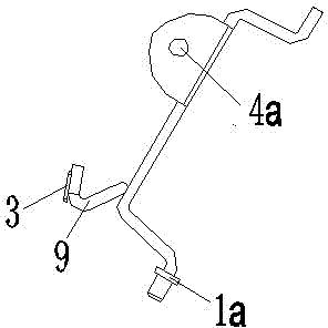 Installation bracket of front steering lamp and front fairing
