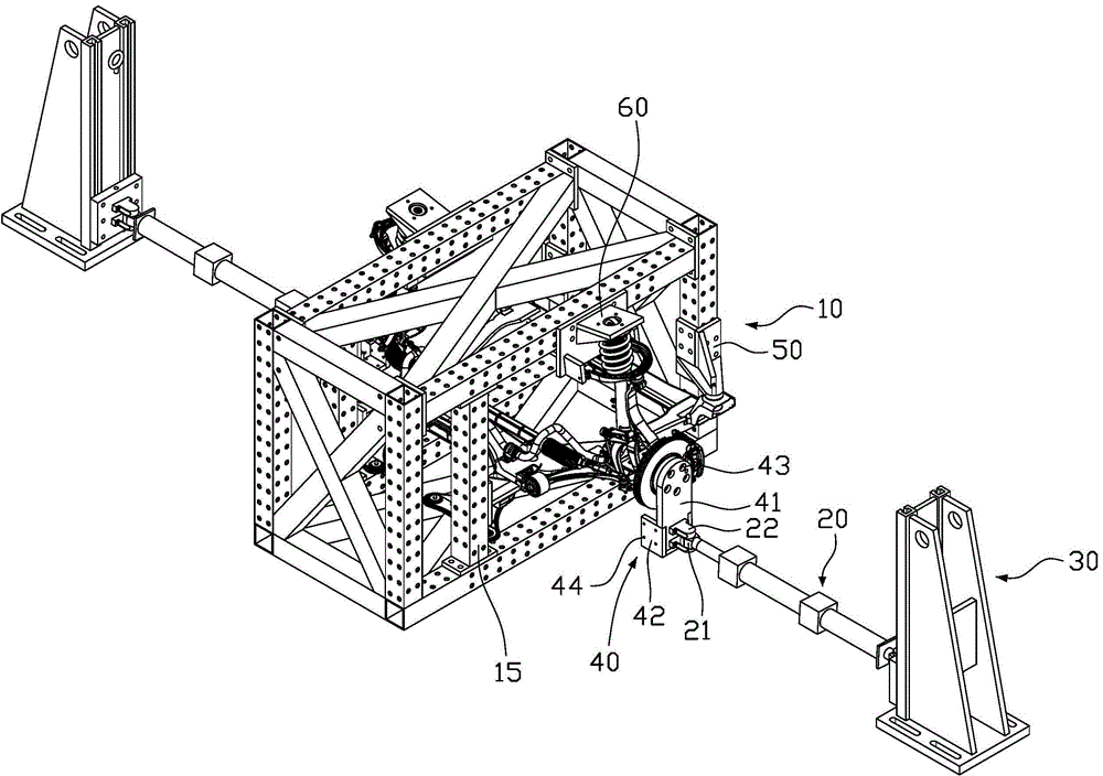 Automotive suspension intensity test bed