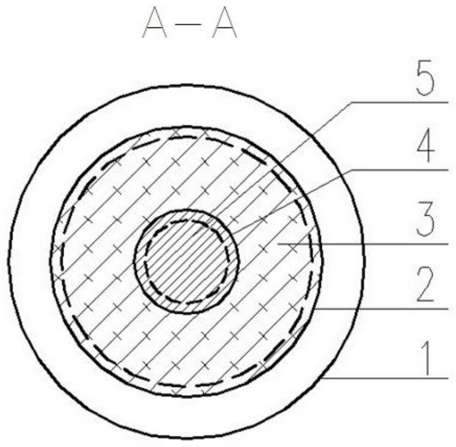 A lead core corrugated steel tube restraining rubber bearing