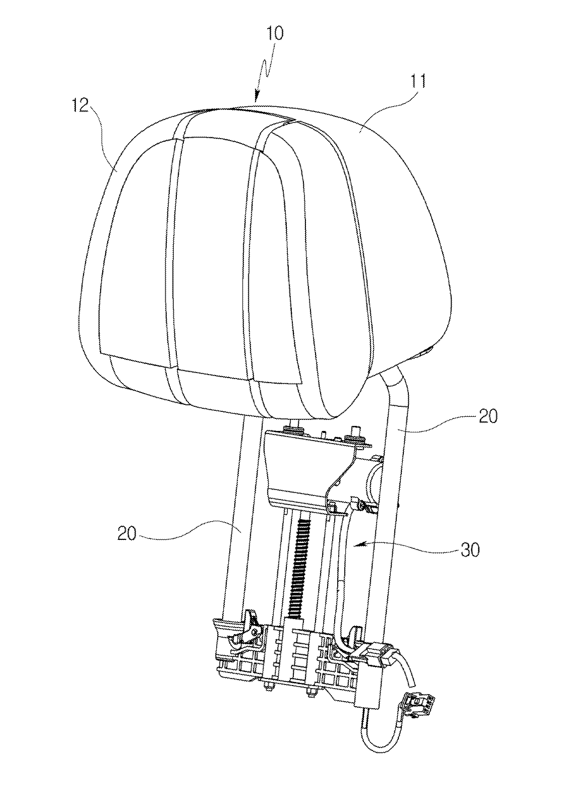 Power headrest apparatus