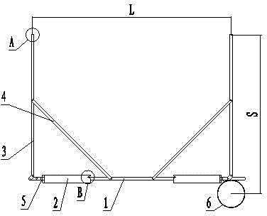 Positioning tool for construction of 10KV transformer test bench