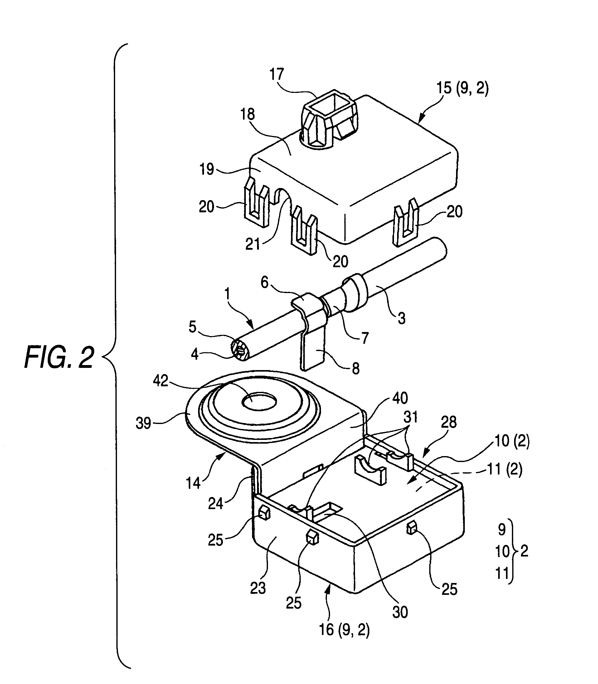 Structure of connecting wire to element-containing unit