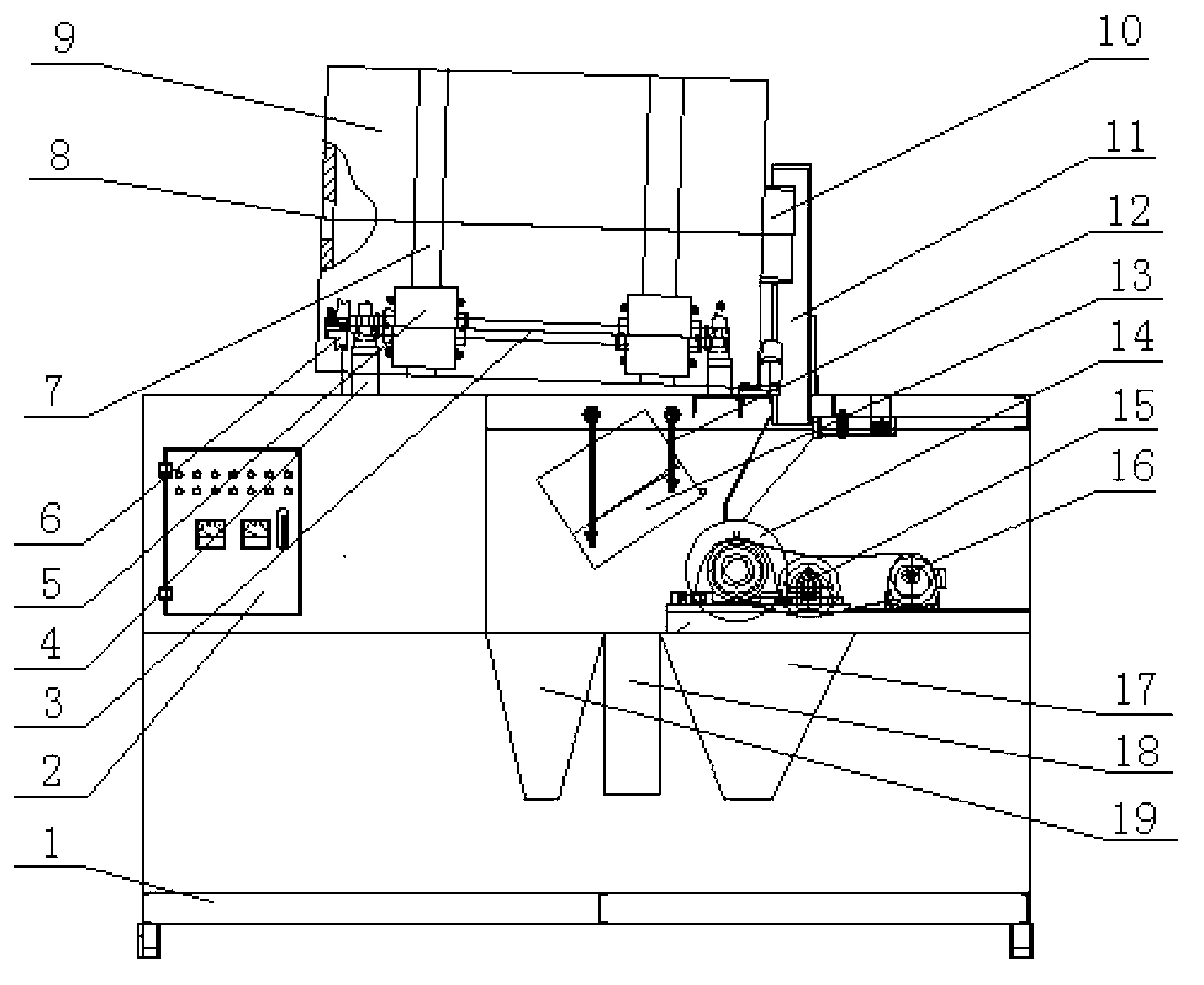 Material separation device on basis of friction static electricity