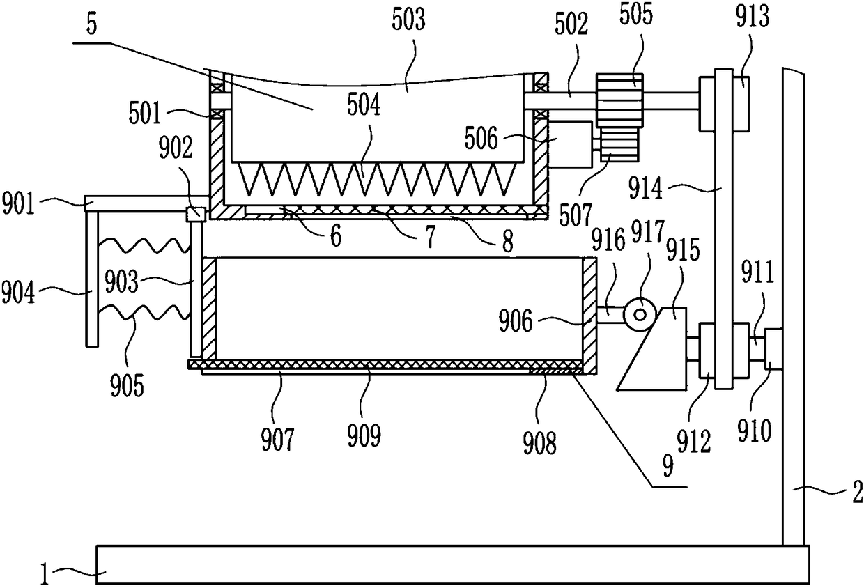 Chemical pigment crushing device