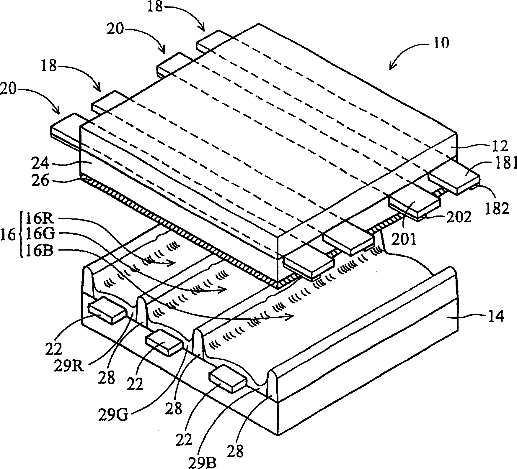 Plasma display structure