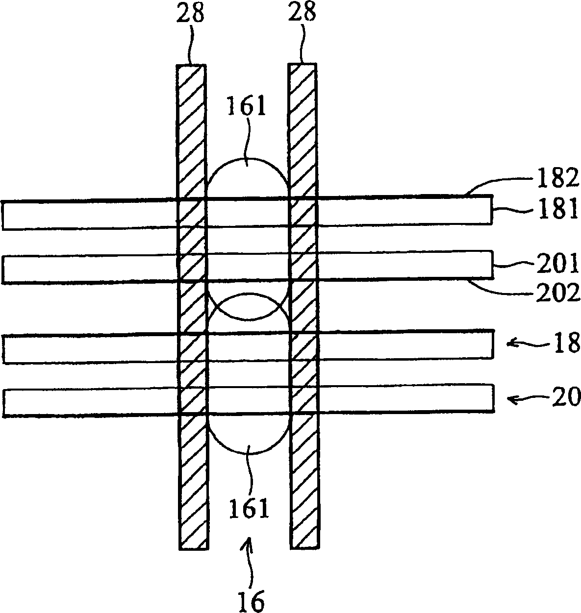 Plasma display structure