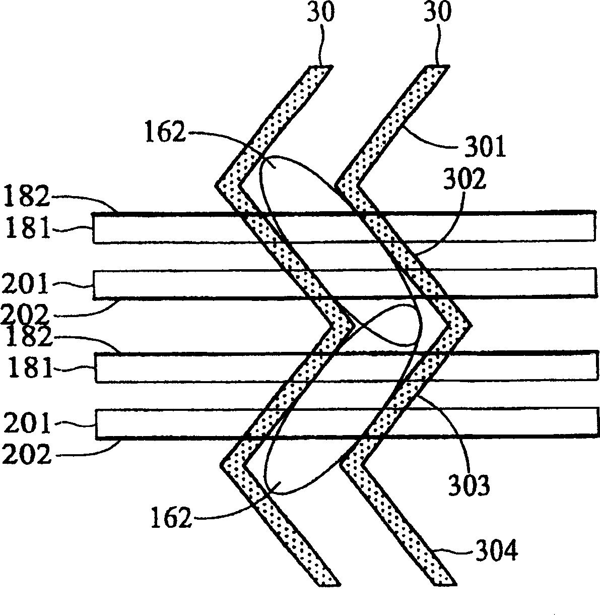 Plasma display structure