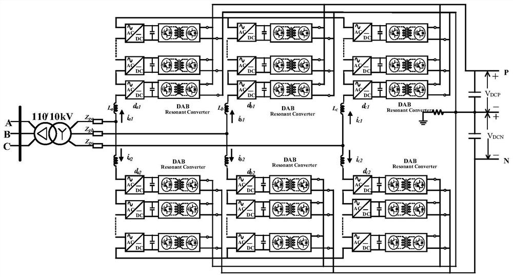 Impedance reshaping method based on three-level dual-buck circuit