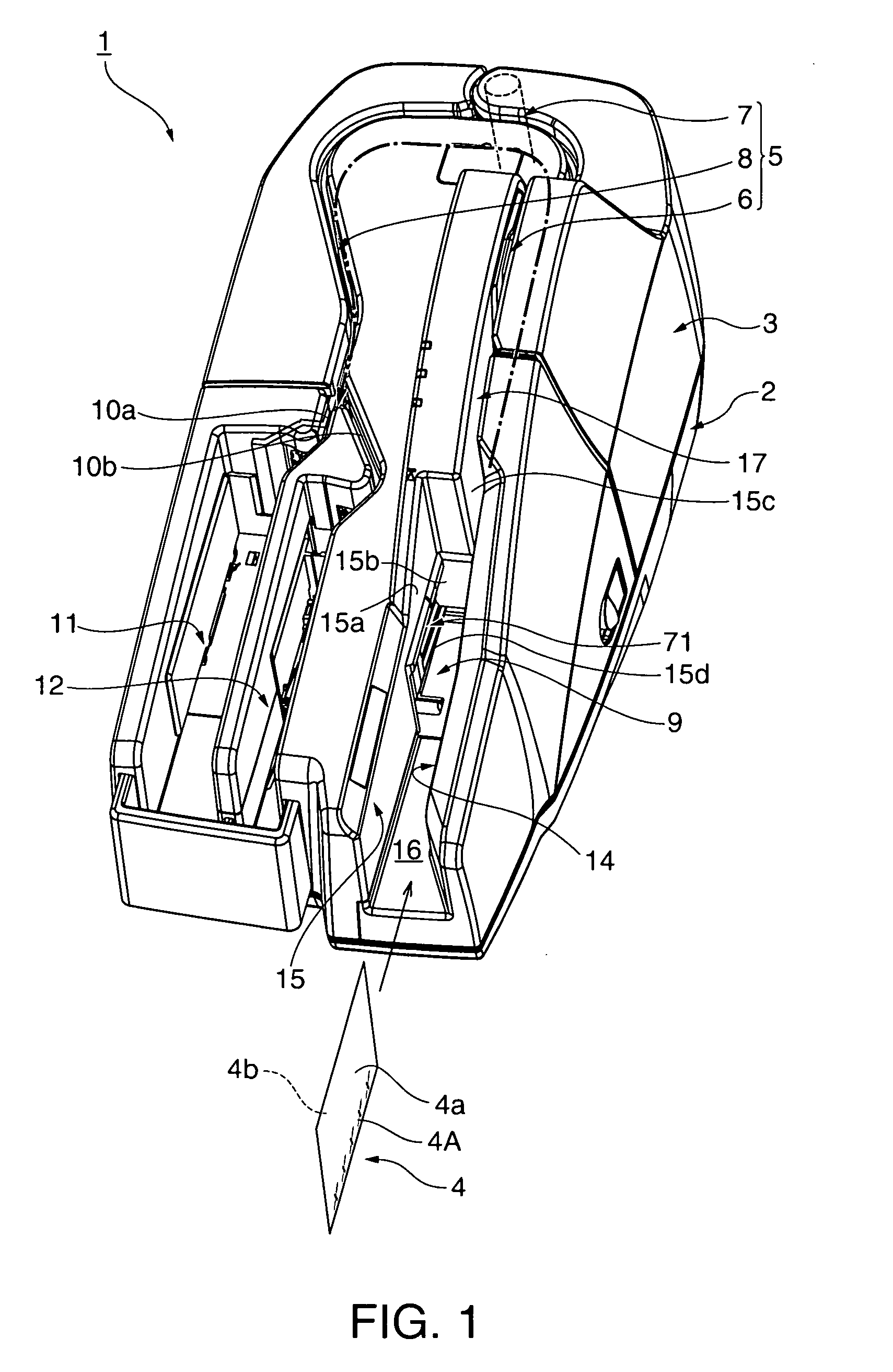 Media separating and feeding device and media processing device