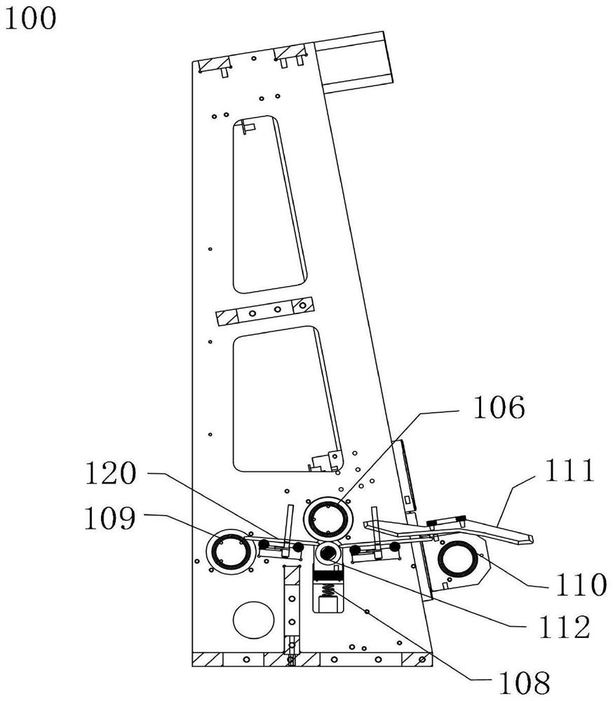 Printer with temporary storage paper feeding structure