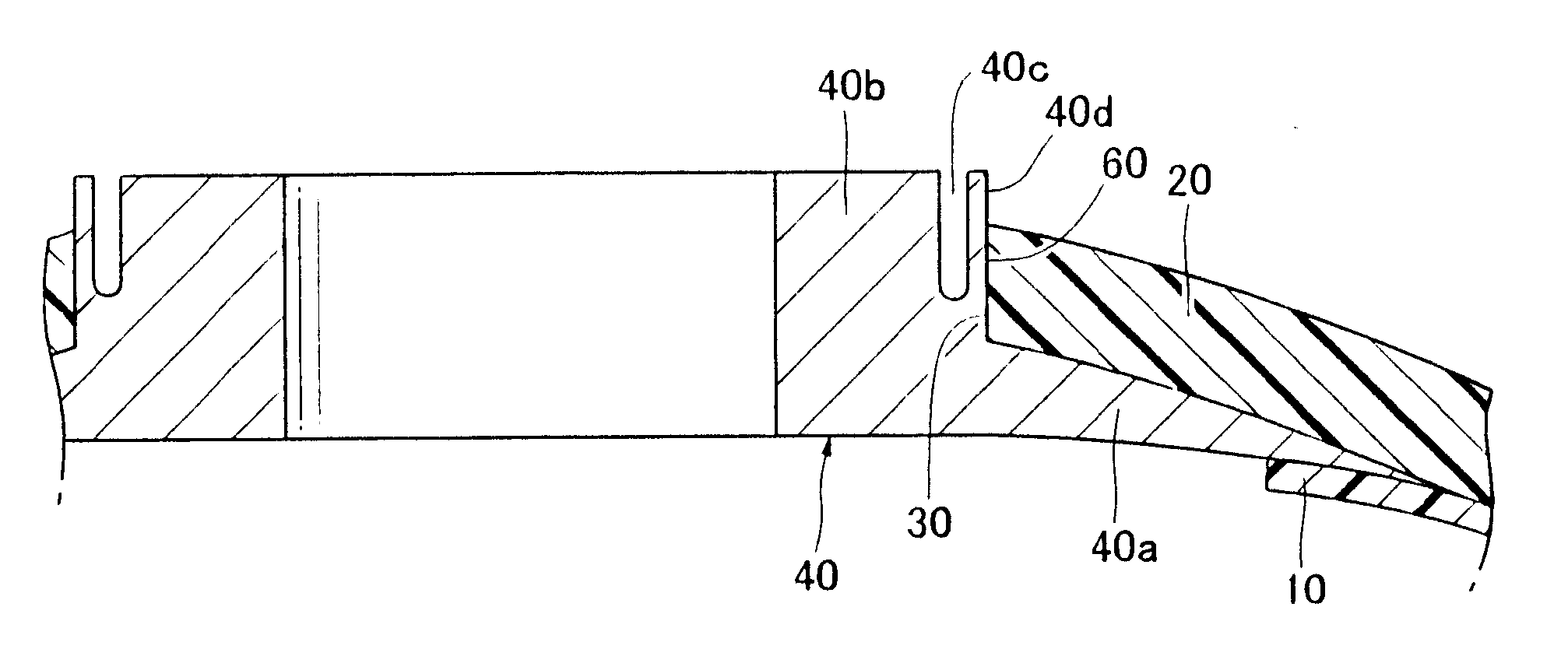 Bonding structure of metal member and composite-material member