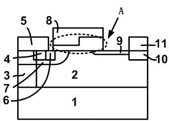 LDMOS device based on high K material