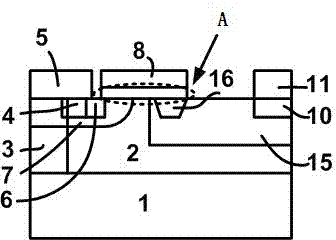 LDMOS device based on high K material