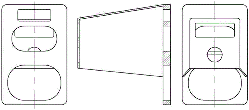 Large-size and high specific stiffness truss off-axis three-reflection optical system main support structure