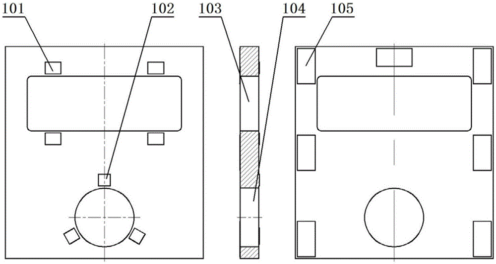 Large-size and high specific stiffness truss off-axis three-reflection optical system main support structure